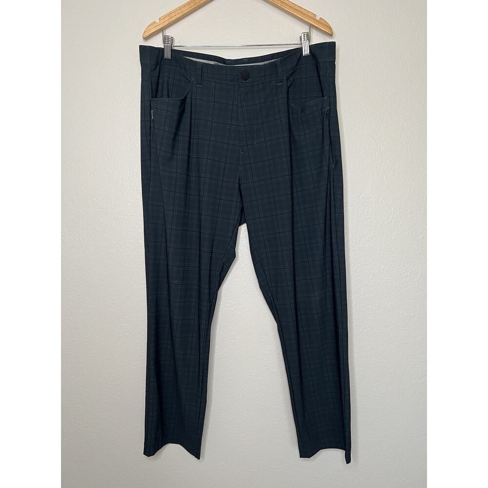 Rhone Momentum Golf Pant True Navy Plaid Men's Size 38